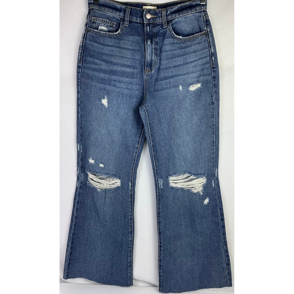 Altar'd State Womens Jeans Size 29 High Rise Flare Distressed Denim